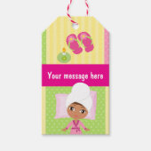 Girl Wellness-Center Birthday Party Guest Fevor Geschenkanhänger (Vorderseite)