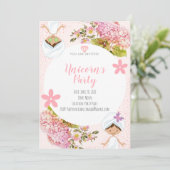 Girl Wellness-Center Party Einladung (Stehend Vorderseite)