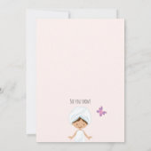 Girl Wellness-Center Party Einladung (Rückseite)