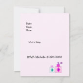 Girl Wellness-Center Slumber Party Einladung (Rückseite)