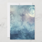 Girl Werewolf | Halloween-Kinderdusche Einladung (Rückseite)