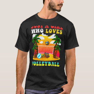 Girl Who Liebe Volleyball Coach Beach Volleyball P T-Shirt