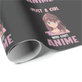 Girl Who Lieben Anime Liebhaber Manga Cosplay Tee Geschenkpapier (Rolleneckpunkt)
