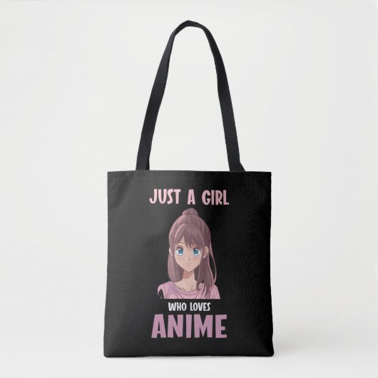Girl Who Lieben Anime Liebhaber Manga Cosplay Tee Tasche (Vorderseite)