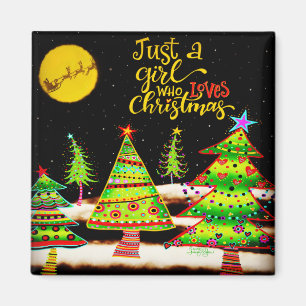 "Girl Who Lieben Christmas" Inspirivity Magnet
