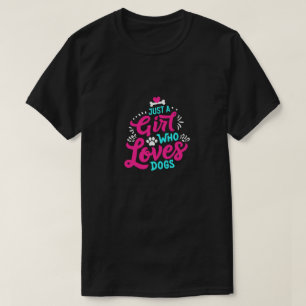 Girl Who Lieben Hunde Graphic T-Shirt