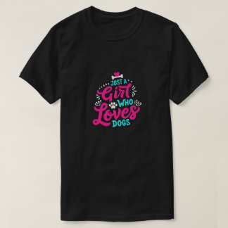 Girl Who Lieben Hunde Graphic T-Shirt
