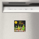 Girl Who Lieben Weihnachtsgeist Magnet (In Situ (Geschirrspüler))