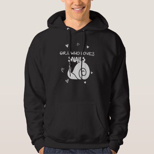Girl Who Love Snails Insect Lands Forest Habitat Hoodie (Vorderseite)