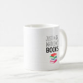 Girl Who Loves Books Kaffeetasse (VorderseiteRechts)