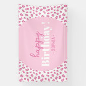 Girl Wild Birthday Party Banner (Vertikal)