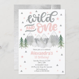 Girl Wild Einladung zum 1. Geburtstag