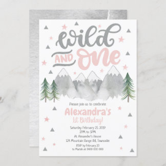 Girl Wild Einladung zum 1. Geburtstag