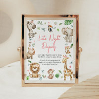 Girl Wild One Safari Spate Night Diapers