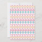 Girl Wild One Tribal Geburtstag Boho Einladung (Rückseite)