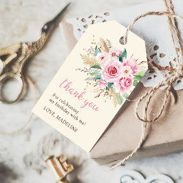 Girl Wildblume 1. Geburtstag Party Geschenkanhänger