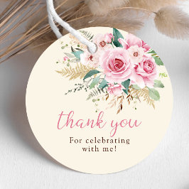 Girl Wildblume 1. Geburtstag Party Geschenkanhänger