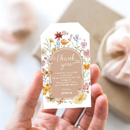 Girl Wildblume 1. Geburtstag Party Geschenkanhänger