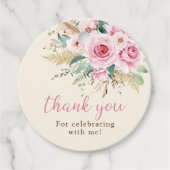 Girl Wildblume 1. Geburtstag Party Geschenkanhänger (Vorderseite)