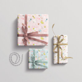 Girl Winter Bear Weihnachten Geschenkpapier Set