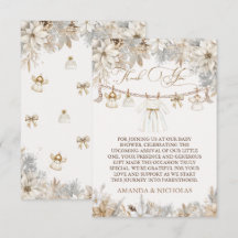 Girl Winter Floral Baby Dusche