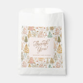 Girl Winter Wonderland Babydusche Geschenktütchen (Vorderseite)