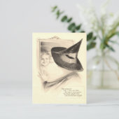Girl Witch Mirror Postkarte (Stehend Vorderseite)