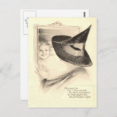 Girl Witch Mirror Postkarte (Vorne/Hinten)