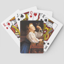 Girl with a Bird (von William-Adolphe Bouguereau)