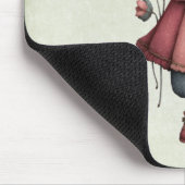 Girl with A Frog Doll Cute Whimsical Mousepad (Ecke)