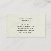 Girl with A Frog Doll Cute Whimsical Visitenkarte (Rückseite)