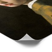 Girl with a Pearl Earring by Johannes Vermeer Poster (Ecke)