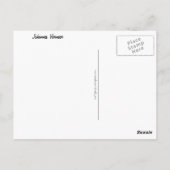 Girl with a pearl earring. By Johannes Vermeer Postkarte (Rückseite)