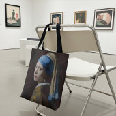 Girl With a Pearl Earring Crossed Stitch Replica Tasche