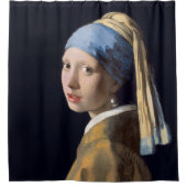 Girl with a Pearl Earring Duschvorhang (Vorderseite)