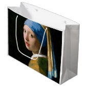 Girl with a Pearl Earring, Johannes Vermeer, 1665 Große Geschenktüte (Vorderseite Schrägansicht)