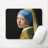Girl with a Pearl Earring, Johannes Vermeer, 1665 Mousepad (Mit Mouse)