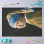 Girl with a Pearl Earring, Johannes Vermeer, 1665 Seidenpapier (Basteln)