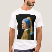 Girl with a Pearl Earring, Johannes Vermeer, 1665 T-Shirt (Vorderseite)