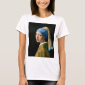 Girl with a Pearl Earring, Johannes Vermeer, 1665 T-Shirt (Vorderseite)