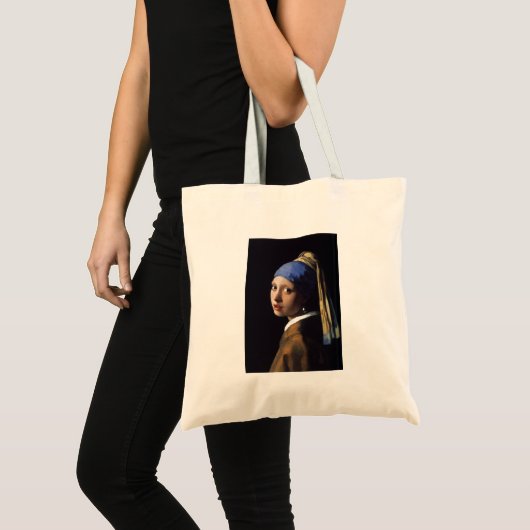 Girl with a Pearl Earring Painting by Vermeer Tragetasche (Vorderseite (Produkt))