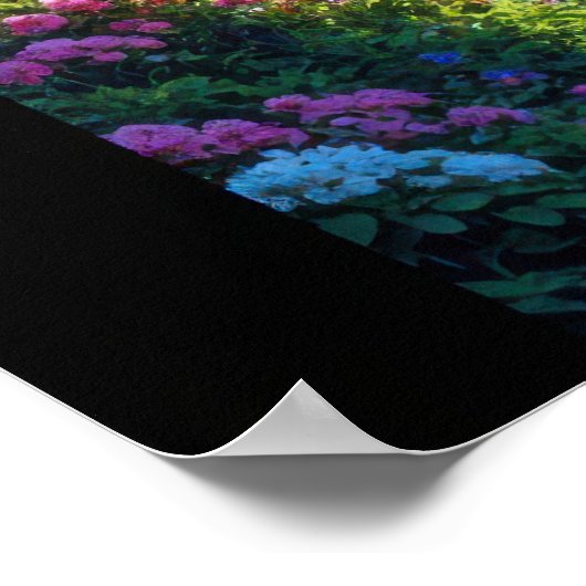 Girl with backpack walking towards fantasy crystal poster (Ecke)