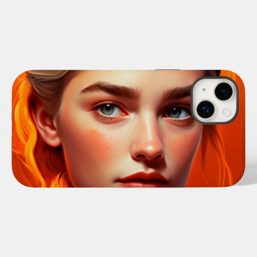 Girl with blue eyes Case-Mate iPhone hülle (Rückseite (Horizontal))