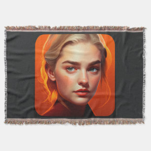 Girl with blue eyes decke