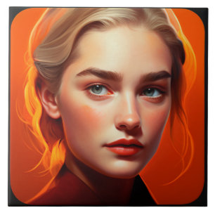 Girl with blue eyes fliese