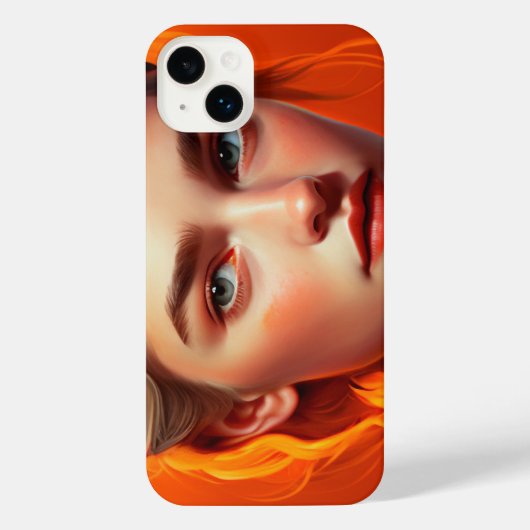 Girl with blue eyes iPhone hülle (Rückseite)