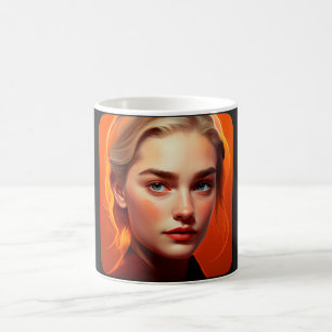 Girl with blue eyes kaffeetasse