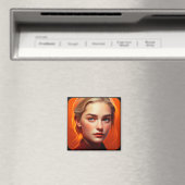 Girl with blue eyes magnet (In Situ (Geschirrspüler))