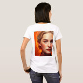 Girl with blue eyes T-Shirt (Schwarz voll)