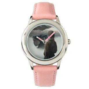 Girl with clouds armbanduhr